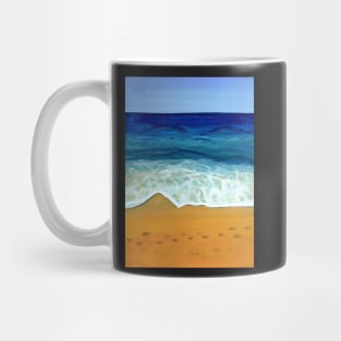 Beach Painting in Gouache Mug